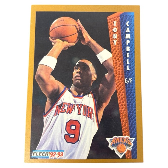 992 Fleer #394 Tony Campbell New York Knicks Basketball Card Pre-owned - Picture 1 of 2